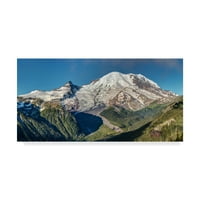 Zaštitni znak likovne umjetnosti Rainier 's Peak, ulje na platnu Pierrea Leclerca