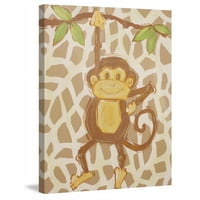 Marmont Hill Tan Monkey od strane Reesa Qualia Slikanje tiska na zamotanom platnu