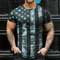 muška majica kratkih rukava američke zastave, grafičke majice, domoljubne majice, majice za Dan neovisnosti, vrhovi