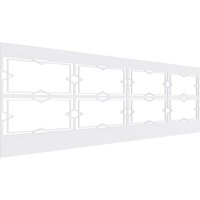 Ekena Millwork 32 H 1 2 W Fleming PVC WAINSCOT PLATA