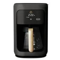 Prekrasna programabilna proizvođač kave s 14 šalica s zaslonom aktiviranim dodirom, crni sezam Drew Barrymore