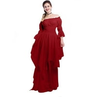 Ženska haljina u prodaji Jesen-ljeto dugi rukav vrat do poda kostim igrati Plus Size