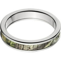 Polukružni prsten od titana sa zelenim kamuflažnim umetkom u MND-u