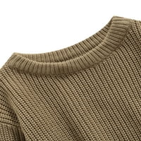 Pleteni džemper za djevojčice i dječake pulover dukserica topli vrhovi dugih rukava