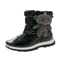 Zimske cipele a-list, tople cipele za hodanje, neklizajuće zimske čizme s okruglim nožnim prstima, crne, od 1 godine