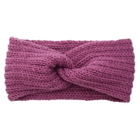 Rasprodaja ispod $ $ mekani elastični grijač za uši ženska zimska pletena traka za glavu s kabelom trake za kosu