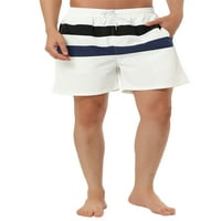 Jedinstveni prijedlozi prugaste Muške kratke hlače za plivanje u boji s vezicama