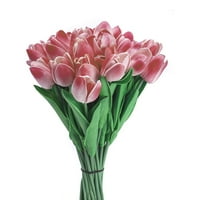 Breskva umjetni tulipan svileni cvjetovi 13,5 za ukrase za vjenčanje u kućnoj kuhinji