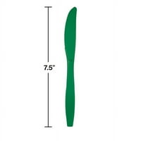 Dodir u boji Premium plastični noževi, smaragdno zeleni, CT
