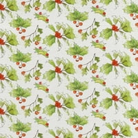 David Textiles, Inc. 22 0. YD pamučno tiskana bobica za šivanje i zanatska tkanina, zelena, crvena i bijela
