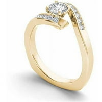 Carat T.W. Diamond Classic Bypass 14KT zaručnički prsten od žutog zlata