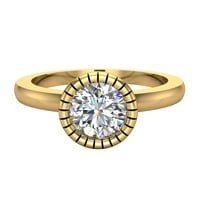 Jednostavan Vintage zaručnički prsten od 0 karata u zlatu od 14 karata