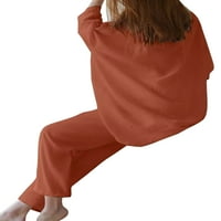 Ženska ležerna odjeća za spavanje, vrhovi i duge hlače, majice s rukavima za slobodno vrijeme, joggeri širokog kroja, pidžame u punoj