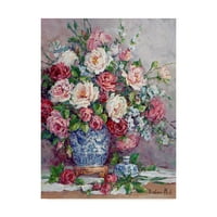 Likovna umjetnost Barbare Mock ruže Njezinog Veličanstva na platnu