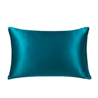 Jedinstvene ponude Momme svilene jastuke omotnice zatvarača Paun Blue Travel