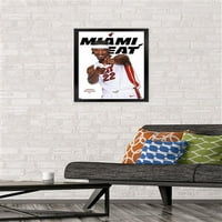 Zidni plakat iz serije igranih filmova Miami Heat s Jimmiejem Butlerom, uokviren 14.725 22.375