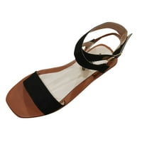Ženske modne ljetne Ležerne ravne sandale velike veličine, obične, s kopčom