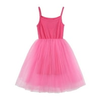 Dječja haljina za djevojčice Rasprodaja ispod 5 dolara za malu djecu, modna slatka jednobojna mrežasta haljina za princeze za djevojčice