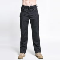 Muške teretne hlače Plus Size U donjem rublju, ravne hlače srednjeg struka, ulična odjeća, klasične taktičke teretne hlače s više