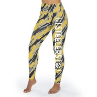 Zubaz NFL žene Pittsburgh Steelers Dijagonalne gamaše