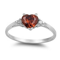 Prstenovi prstenovi s inicijalima srca Ženski poklon nakit prstenovi za djevojke vjenčani prstenovi