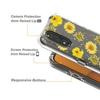 Sušena cvjetna Torbica za telefon za žutu boju