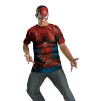 Maskirni muški kostim Spider-Man-a u košulji i kapuljači-veličina je velika