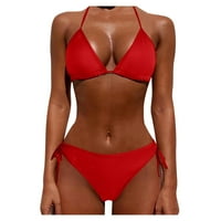 Ženska dva seta tankini Push-Up, Plus size odjeća za plažu, kupaći kostim bikini
