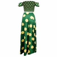 ženska uklopljena Vintage Bandeau haljina srednje duljine s francuskim printom u boho stilu Iz e-maila