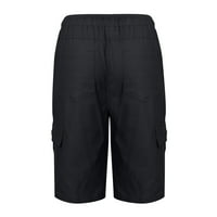 Muške teretne kratke hlače Ležerne rastezljive hlače s visokim strukom, ljetne ulične kratke hlače s džepovima