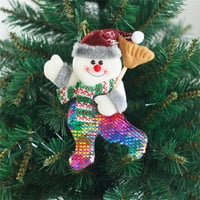 Božićni snjegović Djed Mraz viseći privjesak Izdržljiv Božićni Djed Mraz viseći ukrasi za djecu i obitelji Božićni darovi Vrsta