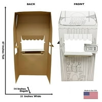 Stalak za lutkarske predstave od 3 inča-izrezi od kartona, 31 inča 14 inča 67 inča