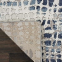 Urbani dekor 4' 6'apstraktni moderni tepih od Bjelokosti sive boje