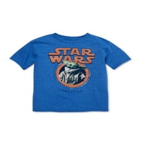 Grafička majica za dječake iz Ratova zvijezda 4-jodna beba Mandalorijanac