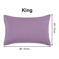 Jedinstvene ponude s dvodijelnim mekim jastucima od mikrovlakana, kralj, lavanda