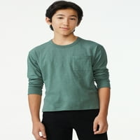 Majica s pleteninom od dresa za dječake s dugim rukavima, veličine 4-18