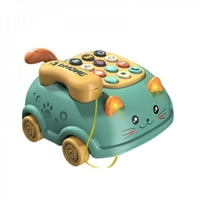 Simulacijske dječje telefonske igračke dvojezični pametni telefon s glazbom dječje igračke Slatki mobilni telefon igračke za igranje