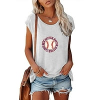 ; / Slatki ljetni topovi za žene bluze majice kratkih rukava puloveri običnog kroja majice s grafičkim printom bluze s okruglim vratom