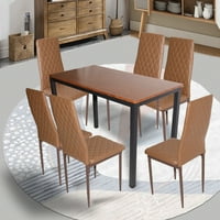 Bar stol i stolice postavljeni industrijski brojač visina pub stol sa stolicama set za stol, retro stil blagovaonski stol set kućni