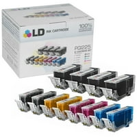 Canon PGI & CLI Kompatibilni set spremnika s tintom: pigment crni pgi225, svaki od Cli b c m y