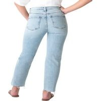 Tvrtka Silver Jeans. Vrlo poželjne ženske traperice visokog rasta s ravnim nogavicama, veličine struka 24-36
