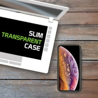 iPhone XS Max, tanak prozirna futrola s TPU okvirom za Apple iPhone XS Ma by Cellet - Black Clear