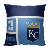 Sjeverozapadna skupina Kansas City Royals 18 '' 18 '' Personalizirani jastuk za bacanje u boji boja
