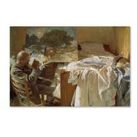 Zaštitni znak likovna umjetnost 'Umjetnik u njegovom studiju' platno umjetnost Johna Singer Sargent