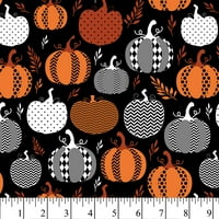 David Textiles Night Bumpkin Black 44 pamučna tkanina