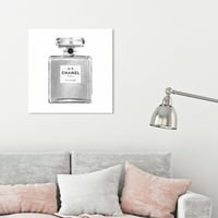 Wynwood Studio Fashion and Glam Wall Art Canvas printing Srebrni klasični parfemi parfemi - sivi, bijeli