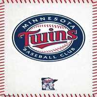 Minnesota Twins - Poster zida logotipa, 22.375 34