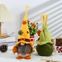 Ručno rađeni jesenski Gnome Švedski, Set plišanih ukrasa za Dan zahvalnosti skandinavske lutke patuljasti vilenjaci za jesenski Sezonski