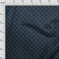 Jednobojni pamučni Poplin Tirkizno plava Tkanina Geometrijski obrti za šivanje otisci na tkanini širine dvorišta