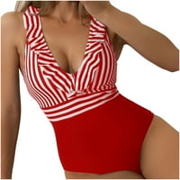Ženski seksi bikini Push-up kupaći kostimi s podstavom u boji Komplet odjeće za plažu tinejdžerski Bikini Crveni na prodaju